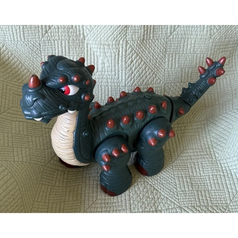 Imaginext Spike Jr Dinosaur Green Roars Walks 2008 Kids Toy Fisher Price WORKS